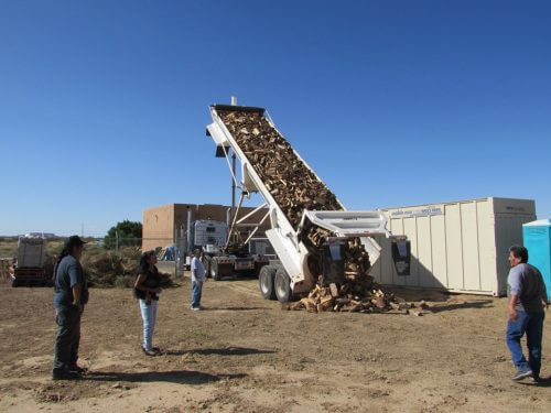 Megaload of firewood we bought for Hopi winter heat; Red Feather managed the logistics and delivery to Hopi, September 2019